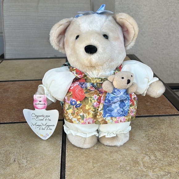 🌸3 for $18🌸 Mother’s Day Hallmark Chrysantha-mom and Sweet Pea Plush Teddy Vntge - Picture 2 of 9